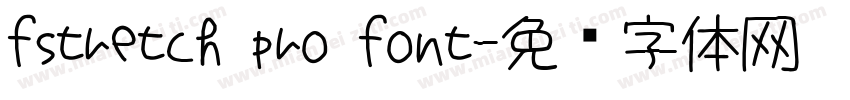fstretch pro font字体转换